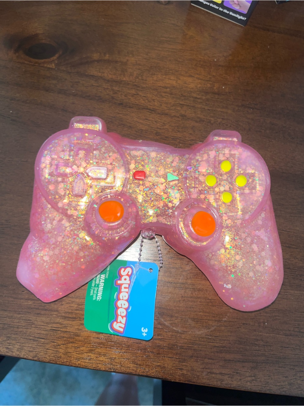 Pink Glitter Game Controller squishy